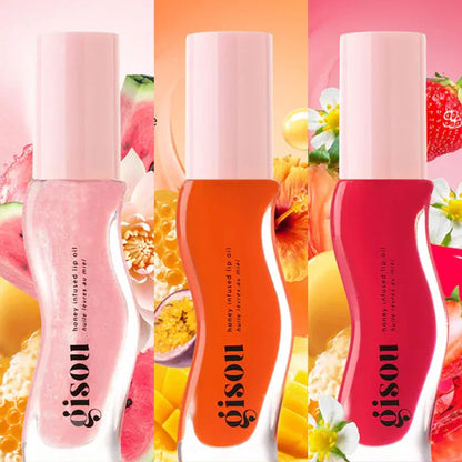 Gisou New Colors Glazed Plum Lip Balm Lip Oil Gloss Care Of The Lips Benetitnt For Lips Plumping Exfoliating Plumping Gloss