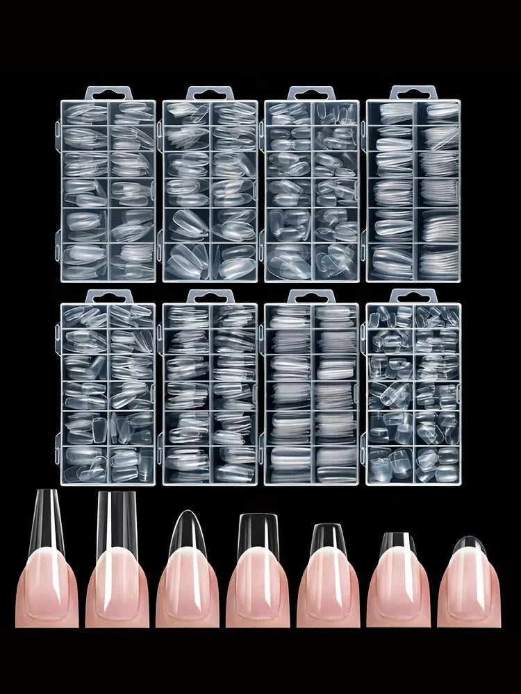 YasGlow™ Premium Press-On Nail Tips – 120 PCS