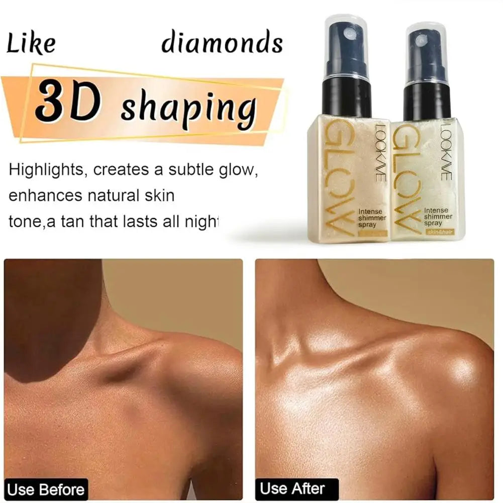 YasGlow™ Golden Shimmer Spray