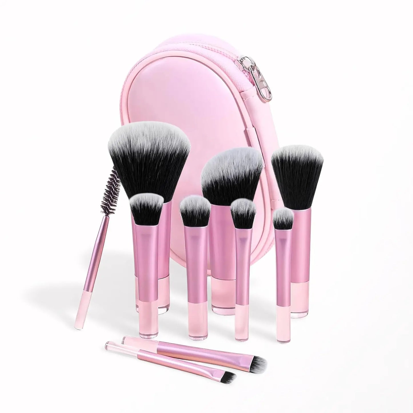 YasGlow™ 10-Piece Mini Travel Makeup Brush Set