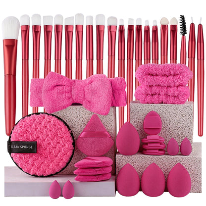 YasGlow™ 20-Piece Professional Makeup Brush Set