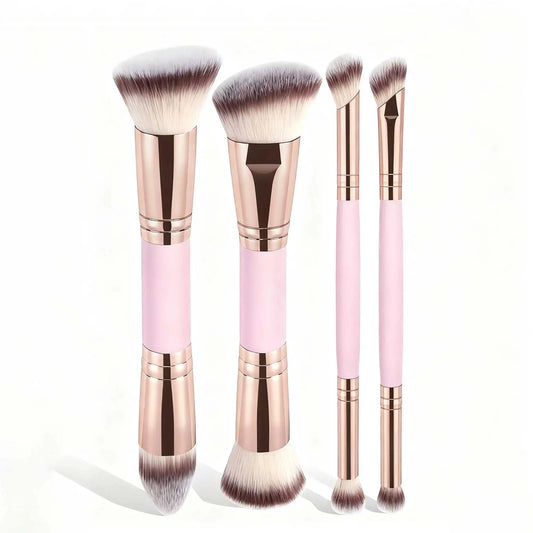 YasGlow™ 4-Piece Essential Makeup Brush Set
