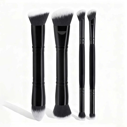 YasGlow™ 4-Piece Essential Makeup Brush Set