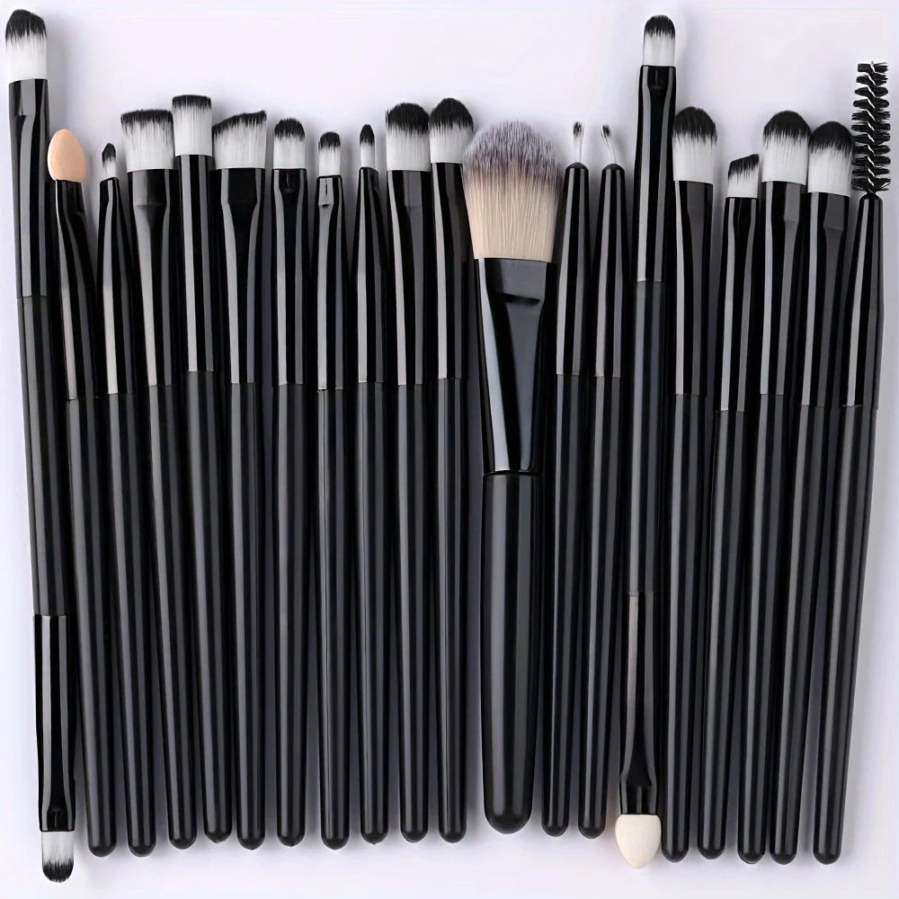 YasGlow™ 20-Piece Professional Makeup Brush Set